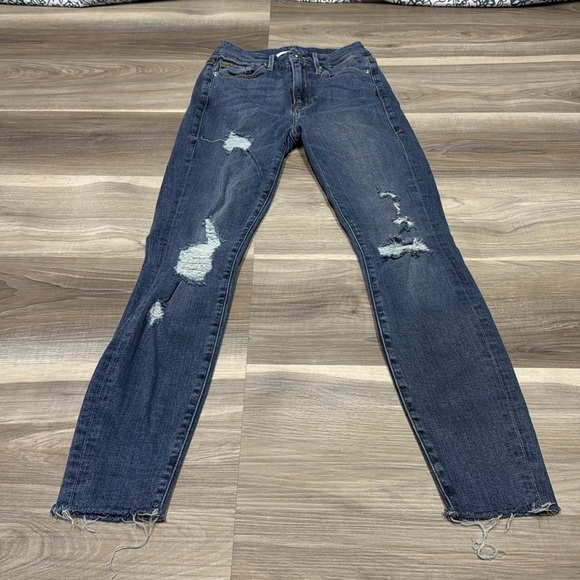 Good American blue denim skinny jeans size 00 - Picture 2 of 11